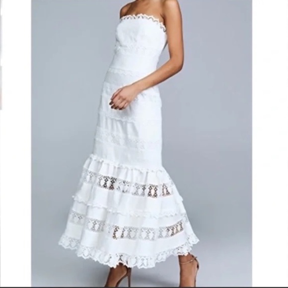strapless white a line dress A-Line Tea Length Mikado Little White Dress Strapless Pockets Bridal Shower Dress COCOMELODY 100023, 20 Days / Ivory / US20-UK22-EUR50